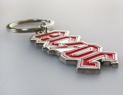 AC/DC Logo Silver Keychain