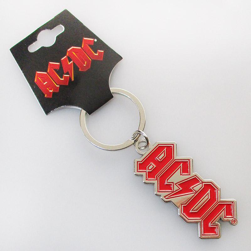 AC/DC Logo Silver Keychain