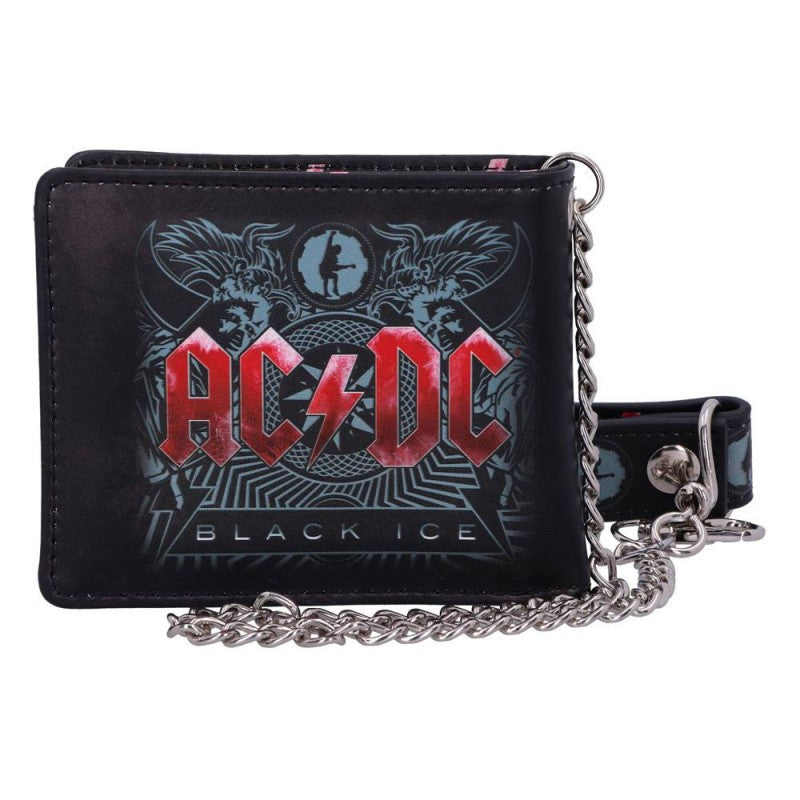 AC/DC Black Ice Album Embossed Wallet and Chain