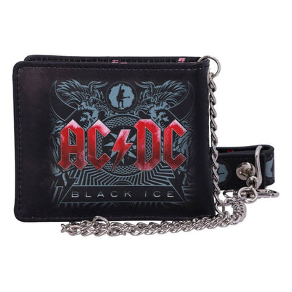 AC/DC Black Ice Album Embossed Wallet and Chain