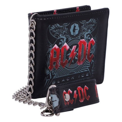 AC/DC Black Ice Album Embossed Wallet and Chain