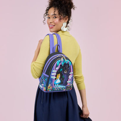 Loungefly Disney Alice in Wonderland Tulgey Wood Lenticular Mini Backpack