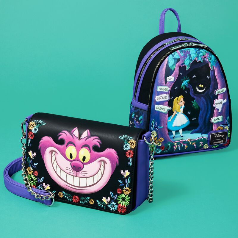 Loungefly Disney Alice in Wonderland Tulgey Wood Lenticular Mini Backpack