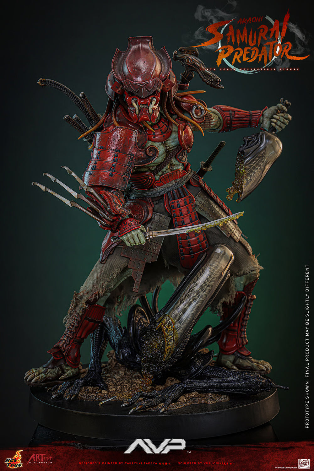 Akaoni Samurai Predator Sixth Scale Figure By Hot Toys