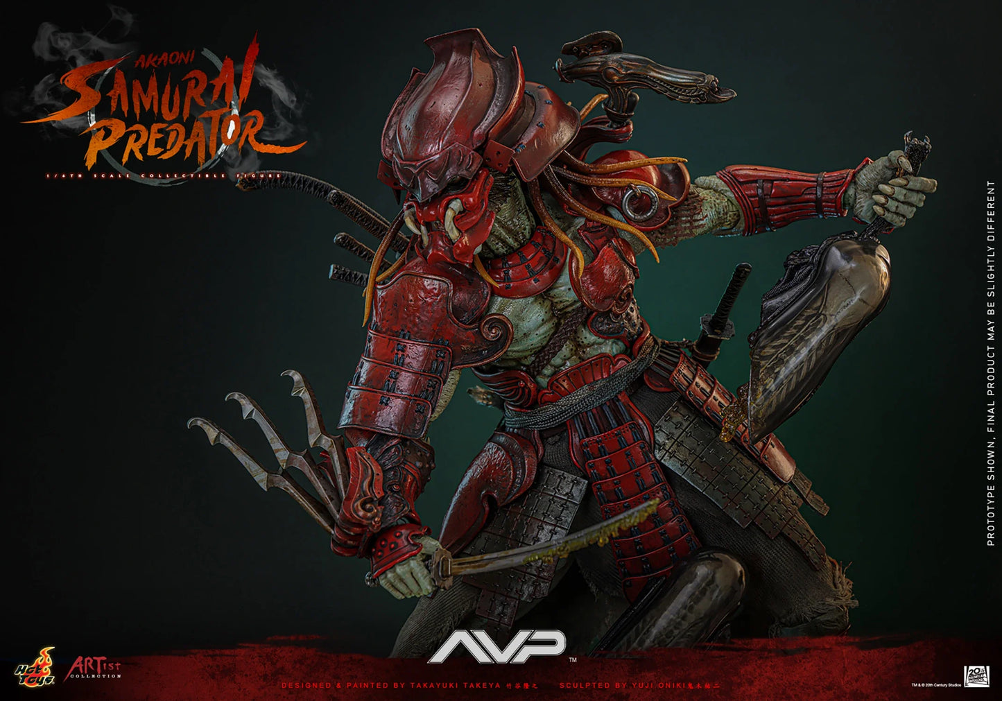 Akaoni Samurai Predator Sixth Scale Figure By Hot Toys