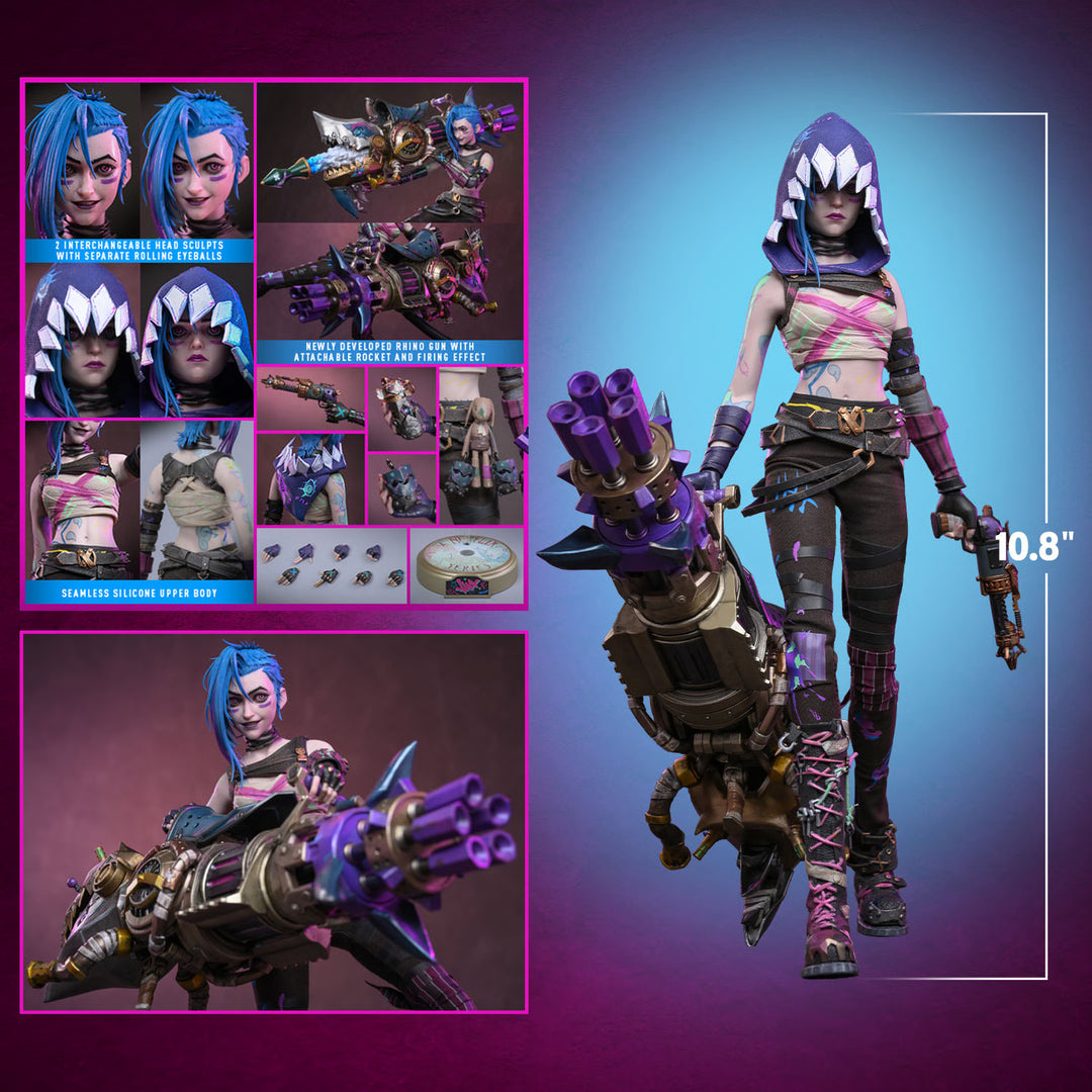 *Pre-Order* Arcane Fractured Jinx Sixth Scale Figure by Hot Toys