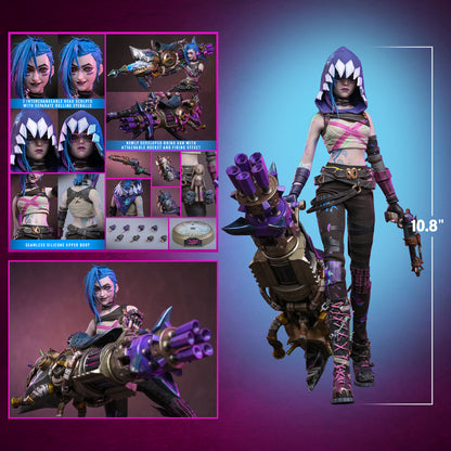*Pre-Order* Arcane Fractured Jinx Sixth Scale Figure by Hot Toys