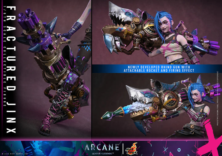 *Pre-Order* Arcane Fractured Jinx Sixth Scale Figure by Hot Toys