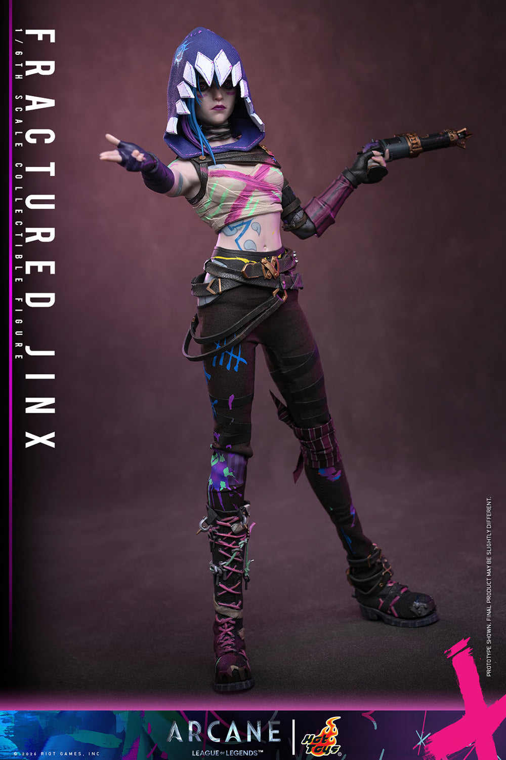 *Pre-Order* Arcane Fractured Jinx Sixth Scale Figure by Hot Toys