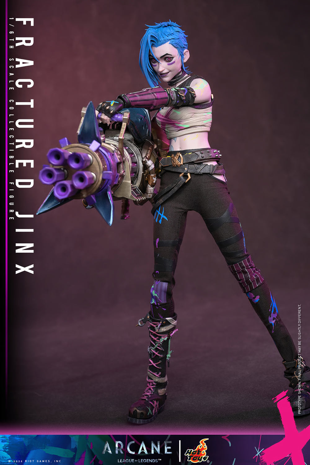 *Pre-Order* Arcane Fractured Jinx Sixth Scale Figure by Hot Toys