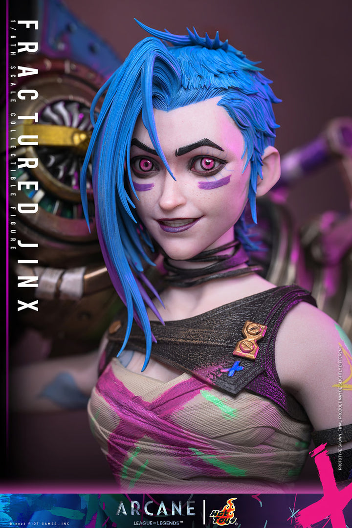 *Pre-Order* Arcane Fractured Jinx Sixth Scale Figure by Hot Toys