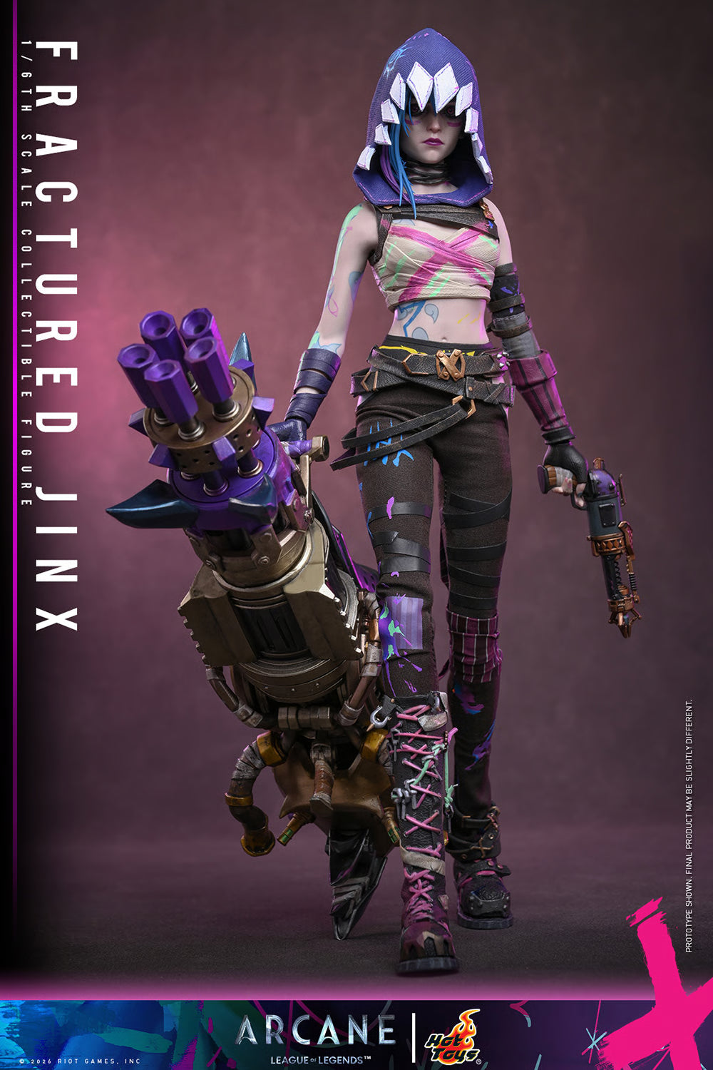 *Pre-Order* Arcane Fractured Jinx Sixth Scale Figure by Hot Toys
