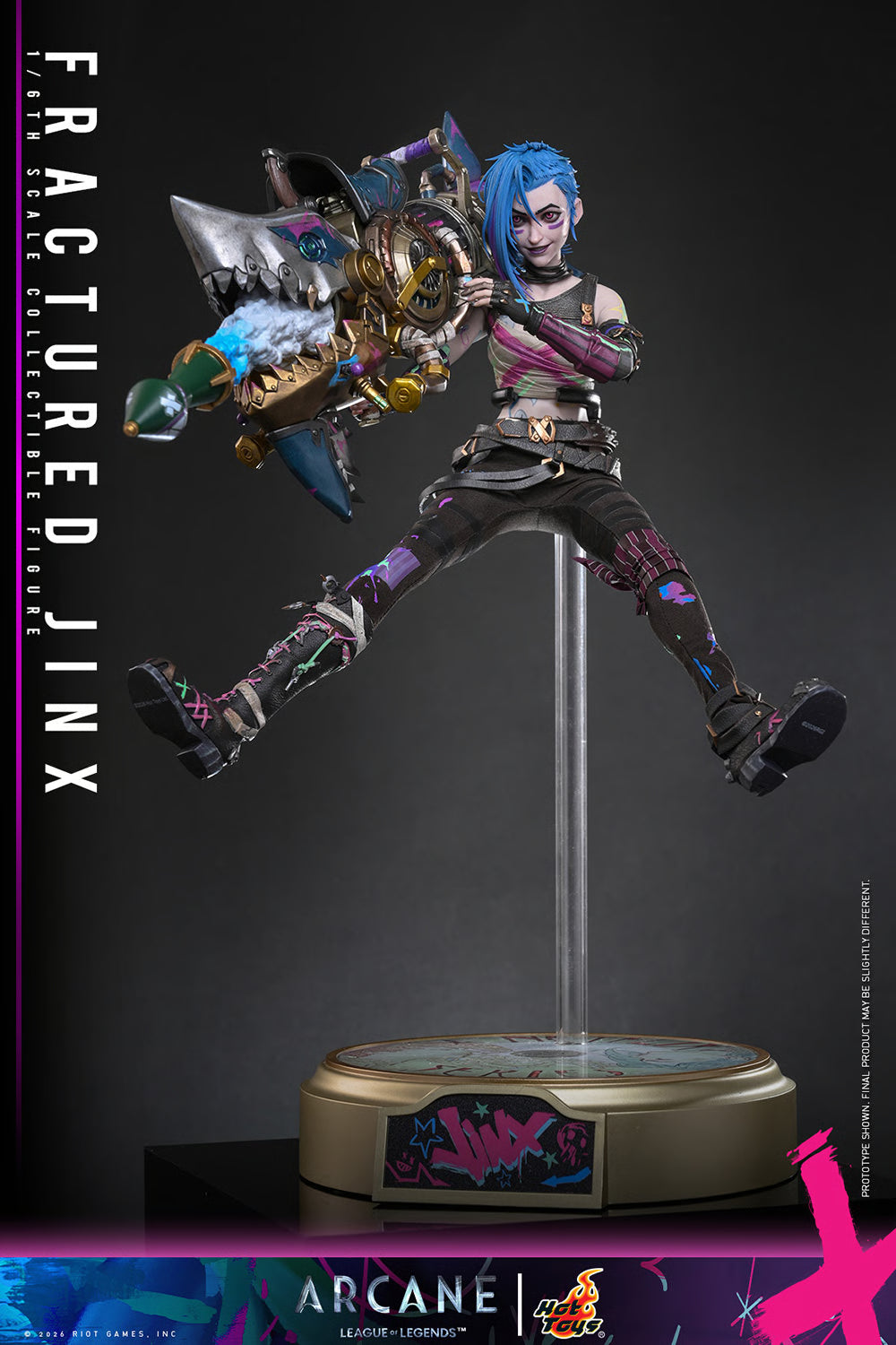 *Pre-Order* Arcane Fractured Jinx Sixth Scale Figure by Hot Toys