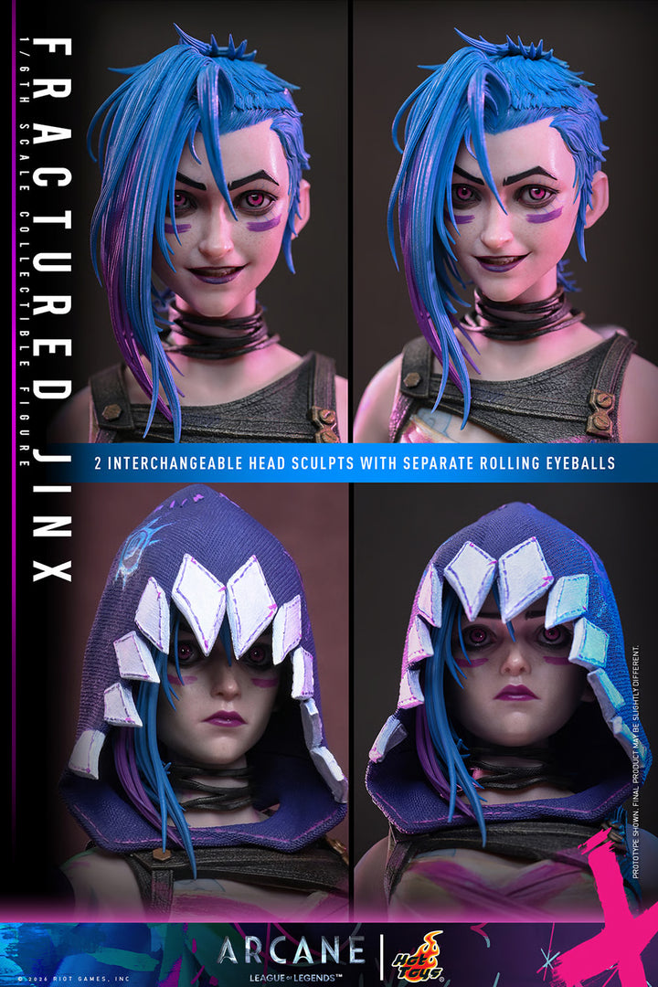 *Pre-Order* Arcane Fractured Jinx Sixth Scale Figure by Hot Toys
