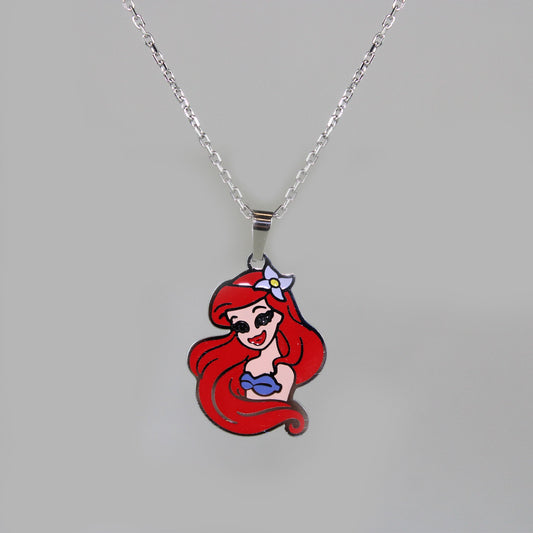 Ecc The Little Mermaid Ariel Enamel Necklace 