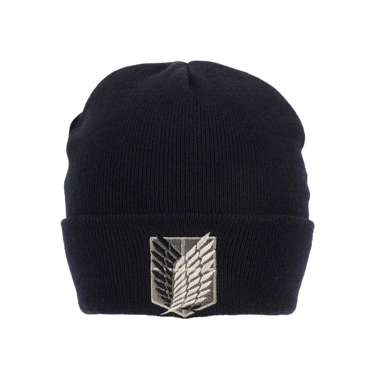 Attack On Titan Embroidered Survey Corps Logo Cuff Beanie