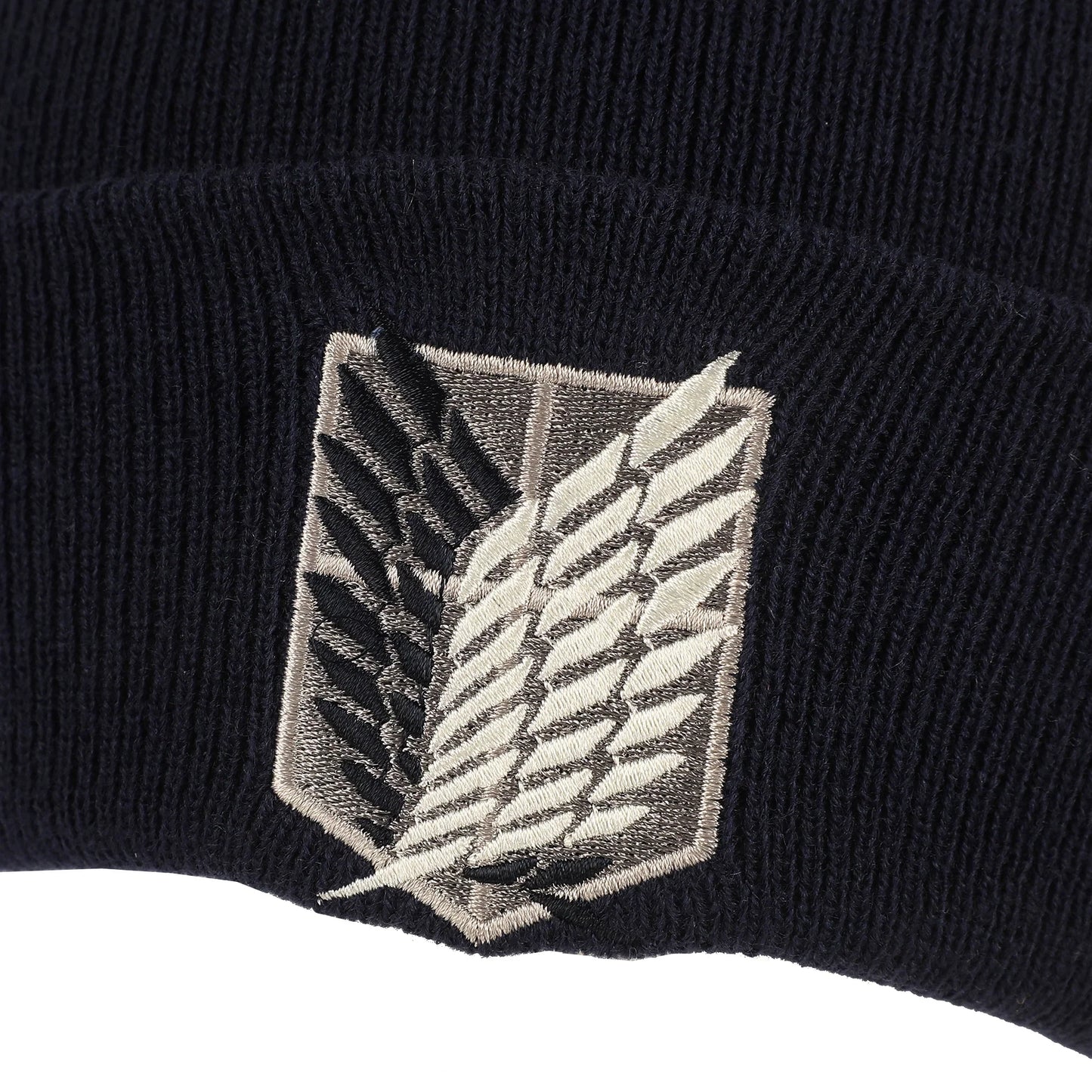 Attack On Titan Embroidered Survey Corps Logo Cuff Beanie