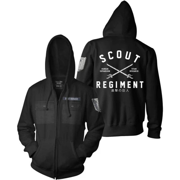 Attack On Titan Scout Regiment Premium Military Style Hoodie