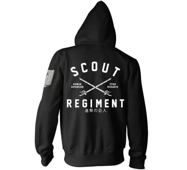 Attack On Titan Scout Regiment Premium Military Style Hoodie