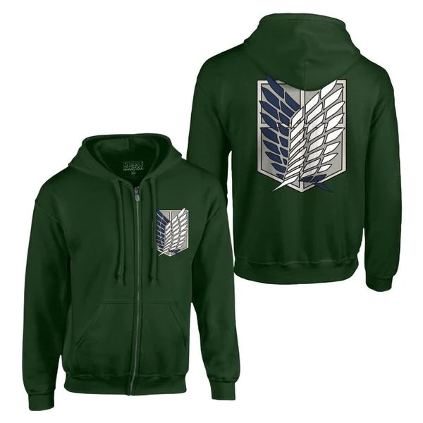 Attack On Titan Survey Corps Zip Hoodie