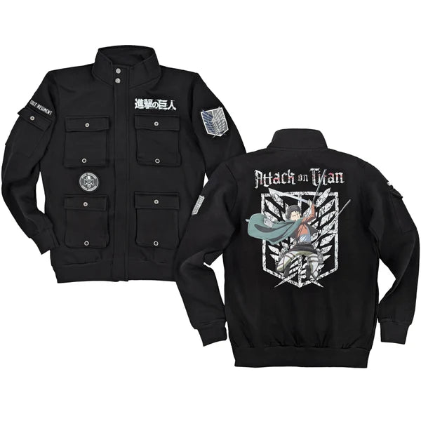 Attack on Titan Scout Regiment Levi Cargo Zip Jacket