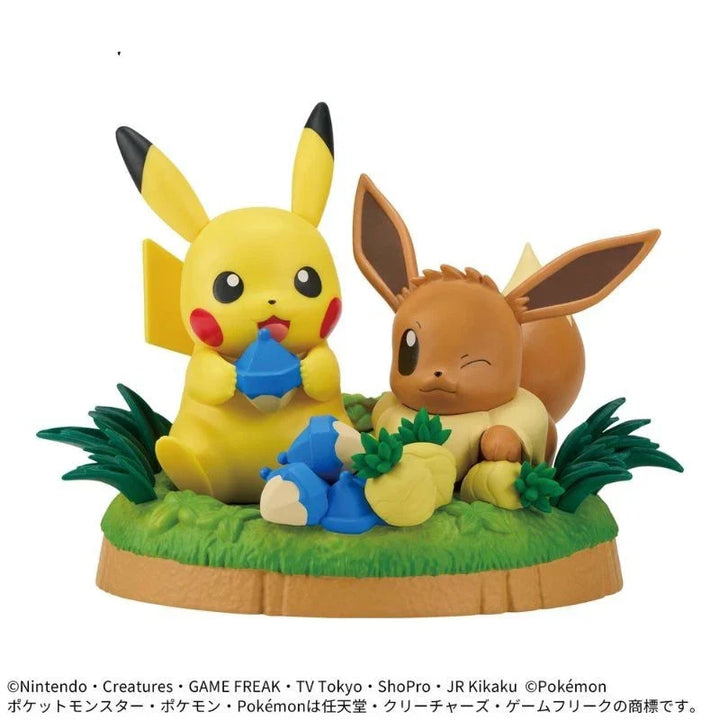 Banpresto Pokemon Mogu Mogu Time Figure Pikachu &amp; Eevee