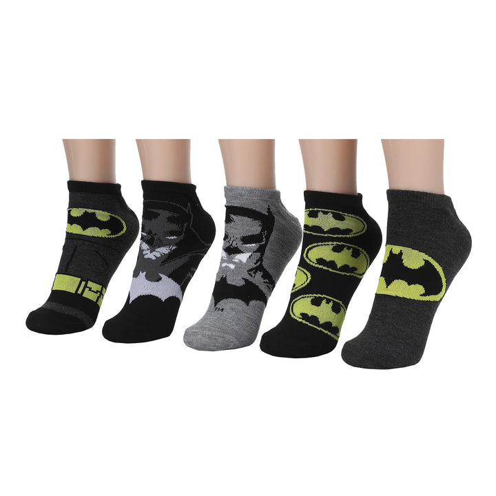 Batman Logos Women’s 5-Pair Pack Ankle Socks