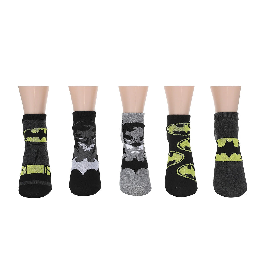 Batman Logos Women’s 5-Pair Pack Ankle Socks