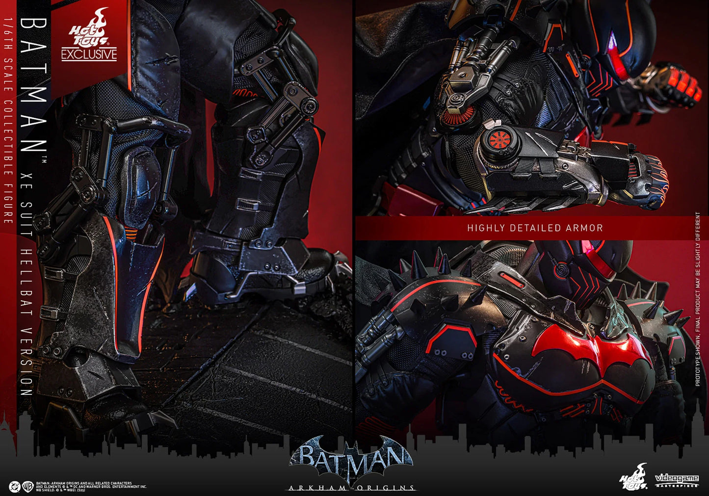 Batman (XE Suit Hellbat Version) Sixth Scale Figure by Hot Toys