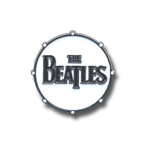 The Beatles White Drum Enamel Pin
