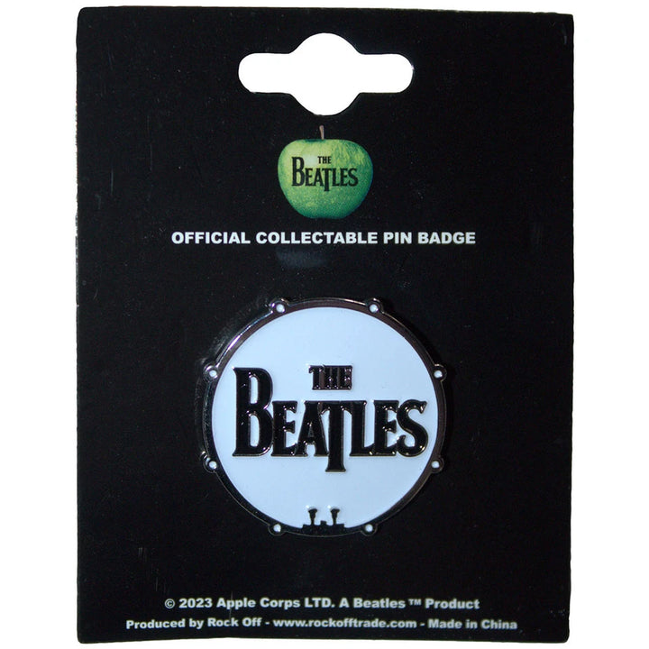 The Beatles White Drum Enamel Pin