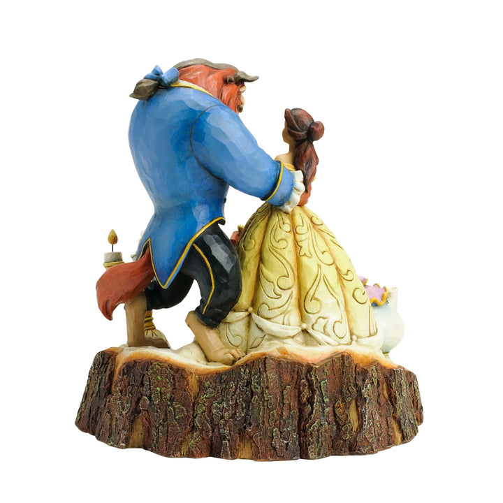 Beauty &amp; The Beast Carved by Heart Jim Shore Disney Traditions Statue