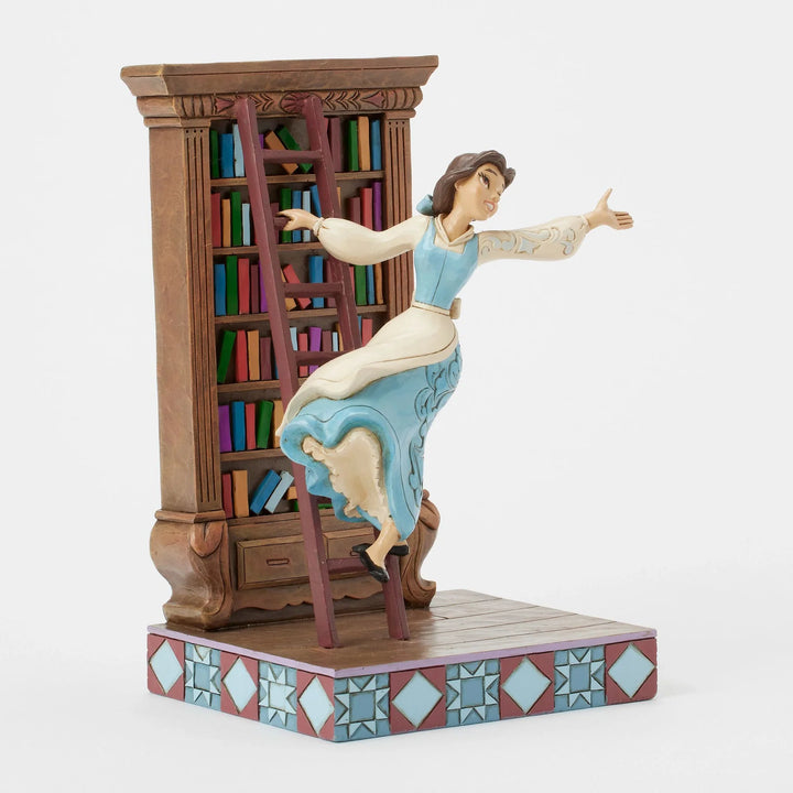 Beauty &amp; The Beast Belle A World of Books Jim Shore Disney Traditions Statue