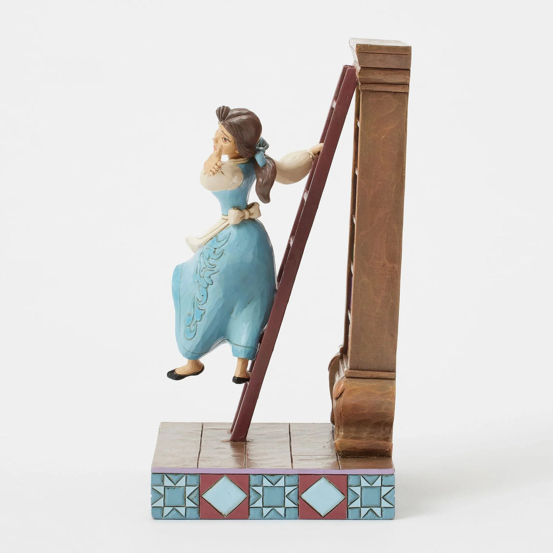 Beauty &amp; The Beast Belle A World of Books Jim Shore Disney Traditions Statue