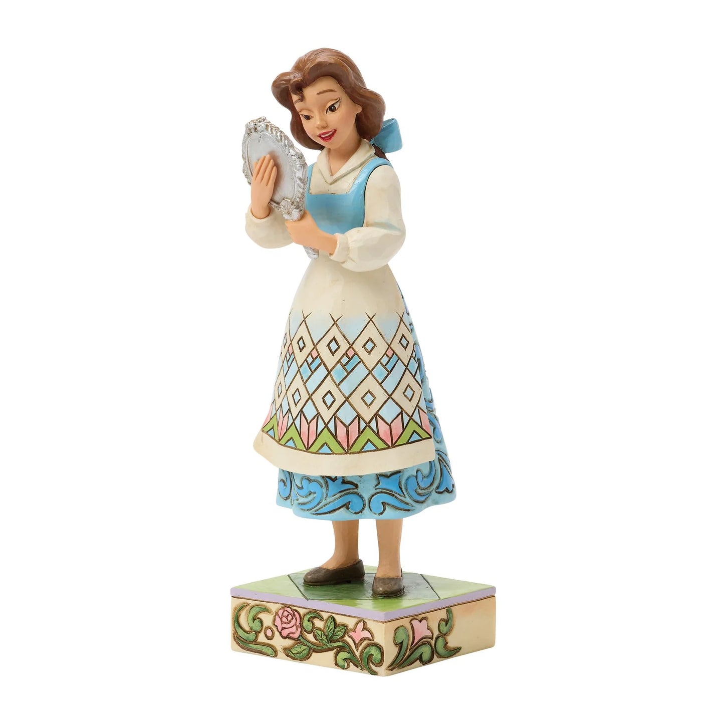 Beauty and the Beast - Belle with Mirror Jim Shore Disney Traditions Statue