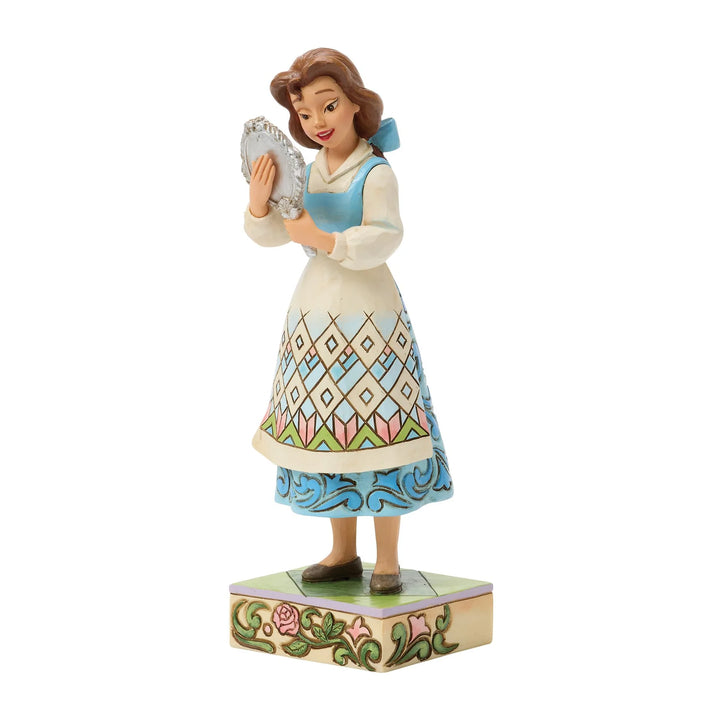 Beauty and the Beast - Belle with Mirror Jim Shore Disney Traditions Statue