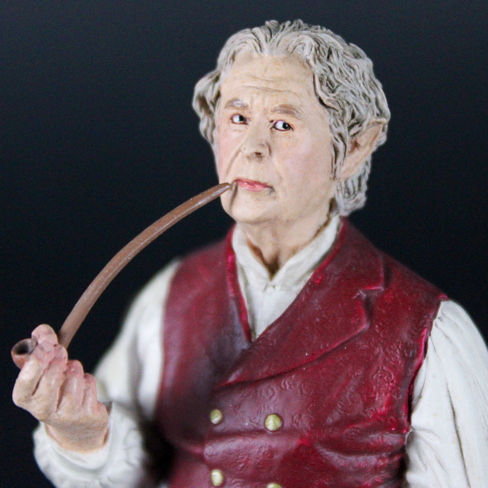 Lord of the Rings Bilbo Baggins Sitting on the Bench Mini Statue by Weta Workshop
