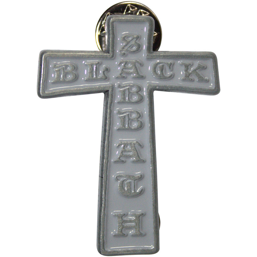 Black Sabbath Cross Pin Badge