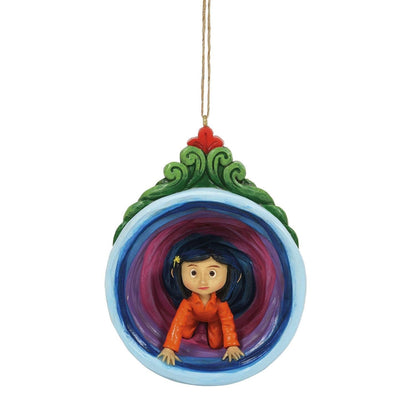 Coraline in Purple Tunnel Hanging Holiday Ornament