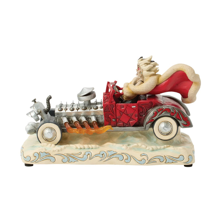 101 Dalmations Cruella de Vil Driving De Vil-ishly Jim Shore Disney Traditions Statue