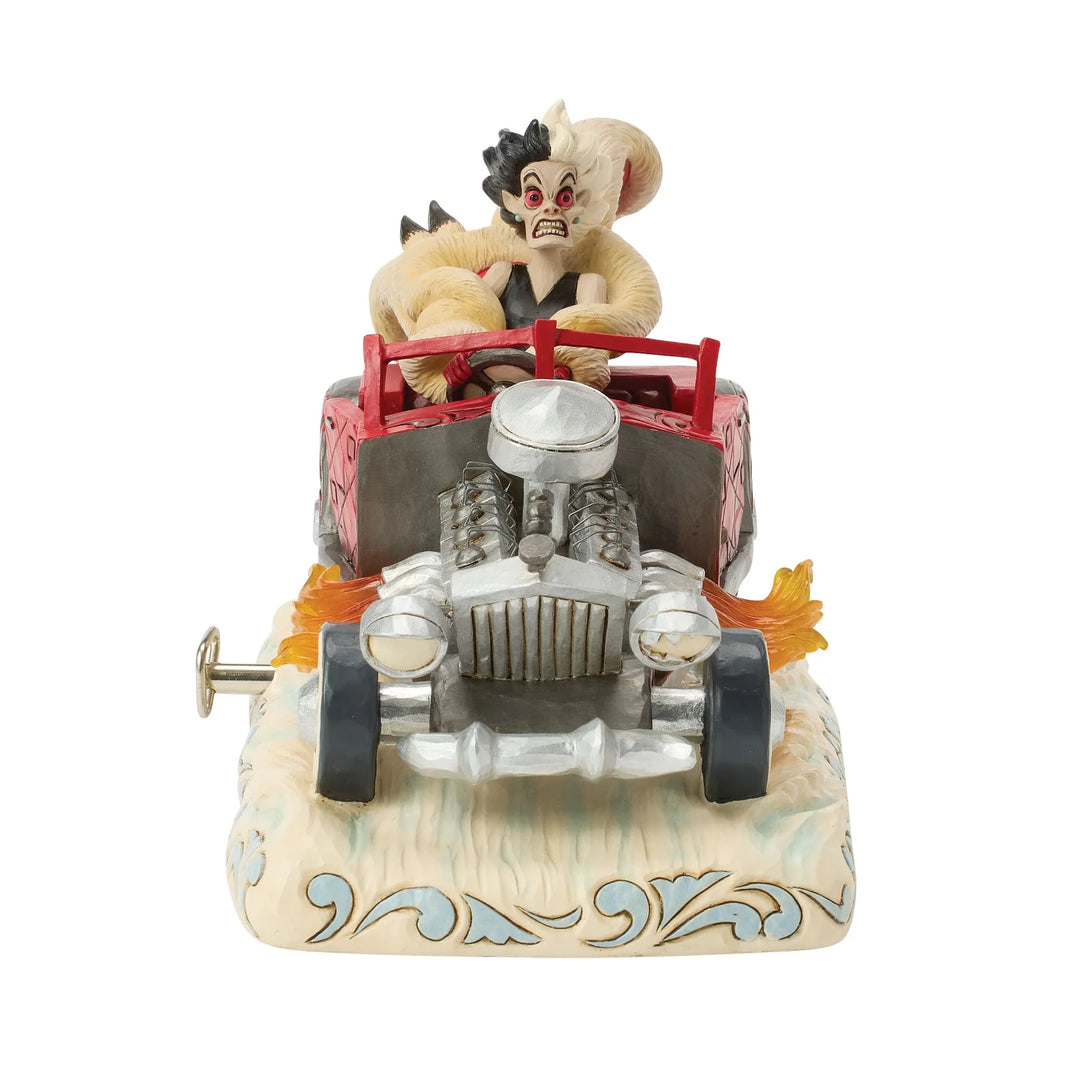101 Dalmations Cruella de Vil Driving De Vil-ishly Jim Shore Disney Traditions Statue