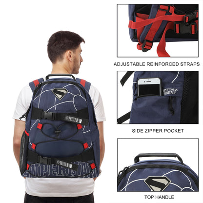 Superman DC Comics Lightning Pattern Backpack
