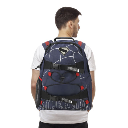 Superman DC Comics Lightning Pattern Backpack