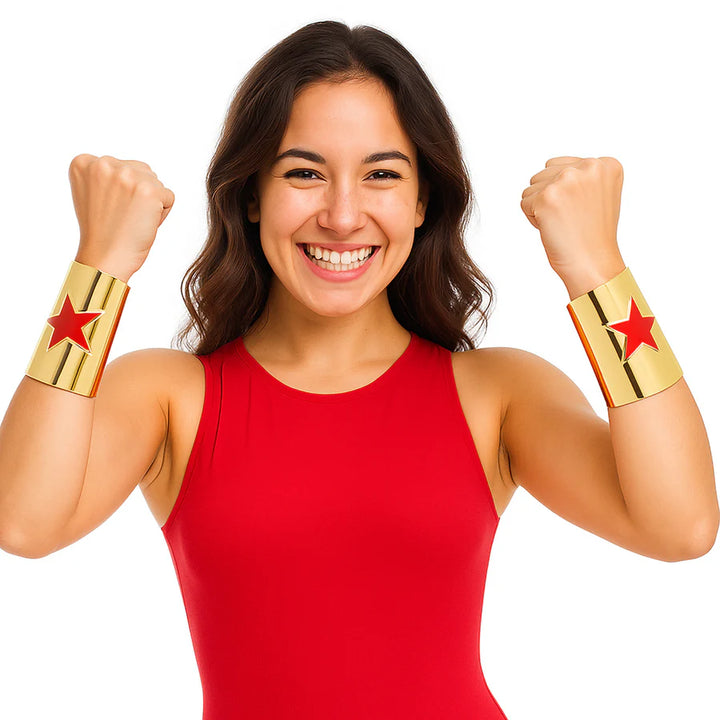Wonder Woman DC Comics Cosplay Cuff Bracelets