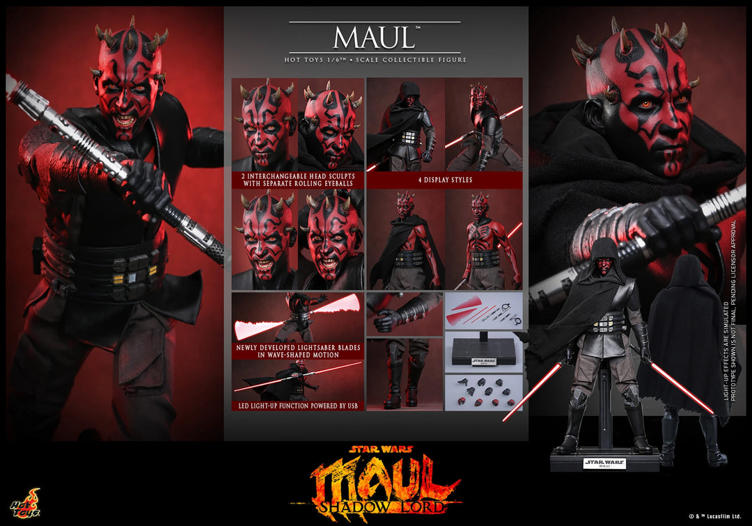 *Pre-Order* Star Wars Maul – Shadow Lord Darth Maul Sixth Scale Figure by Hot Toys