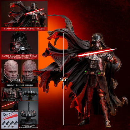 *Pre-Order* Darth Vader (Battle Damaged) Star Wars Sixth Scale Figure by Hot Toys Deluxe Version