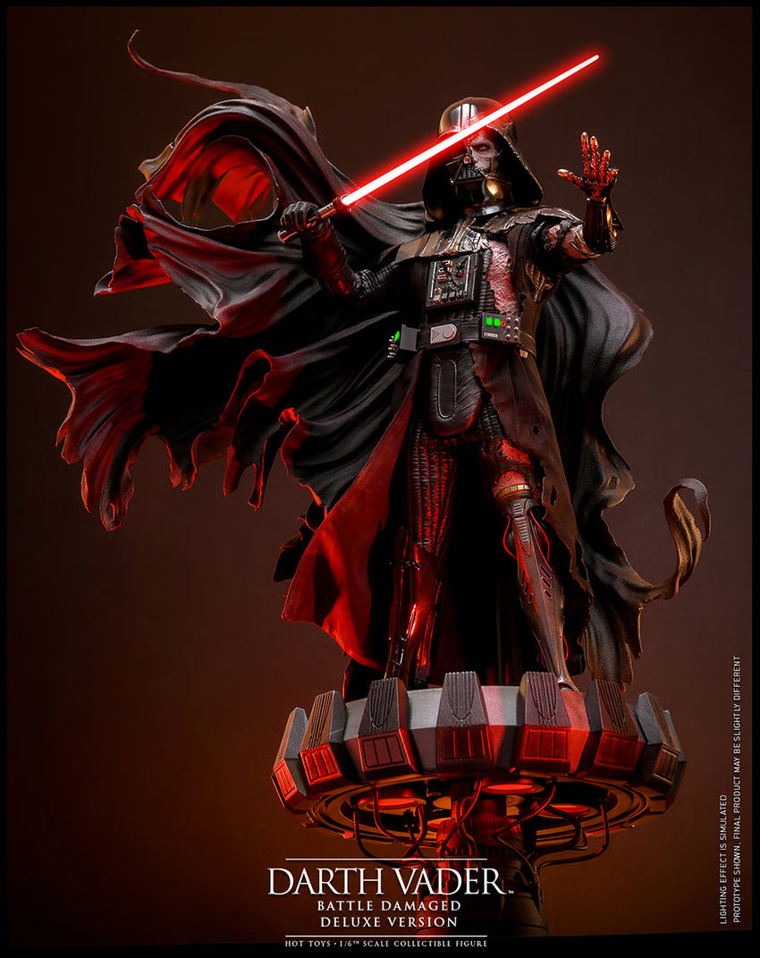 *Pre-Order* Darth Vader (Battle Damaged) Star Wars Sixth Scale Figure by Hot Toys Deluxe Version