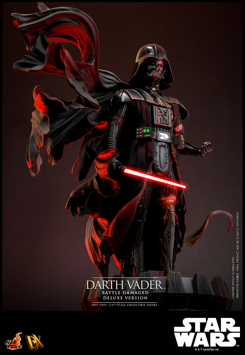*Pre-Order* Darth Vader (Battle Damaged) Star Wars Sixth Scale Figure by Hot Toys Deluxe Version