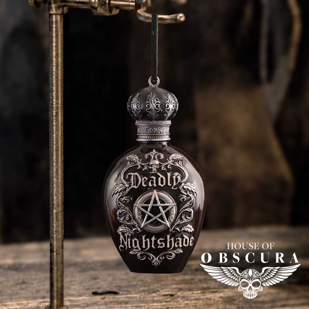 Deadly Nightshade Potion Bottle Hanging Holiday Ornament