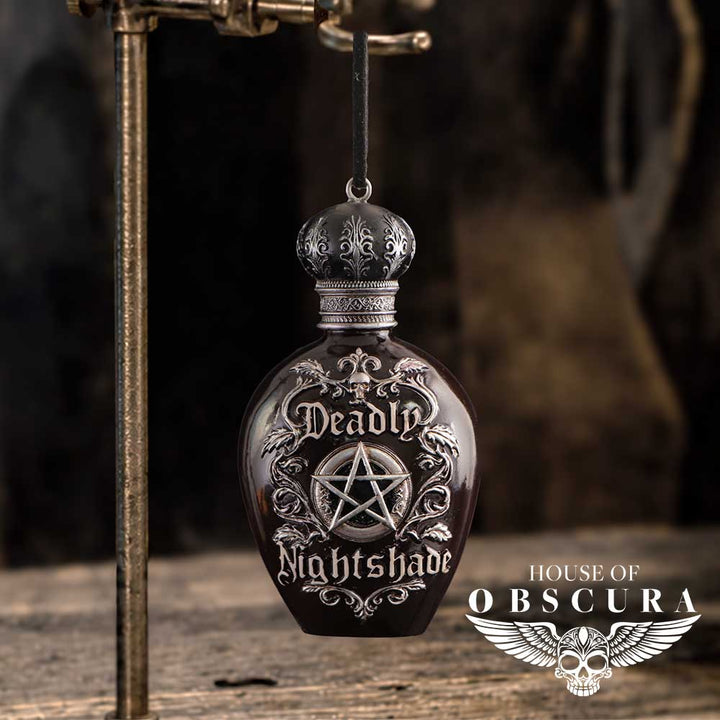 Deadly Nightshade Potion Bottle Hanging Holiday Ornament